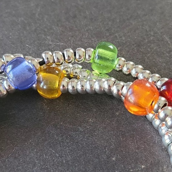 MULTIVITAMIN • Bohemian Bracelet • Silver and Glass Beads - Picture 5 of 15